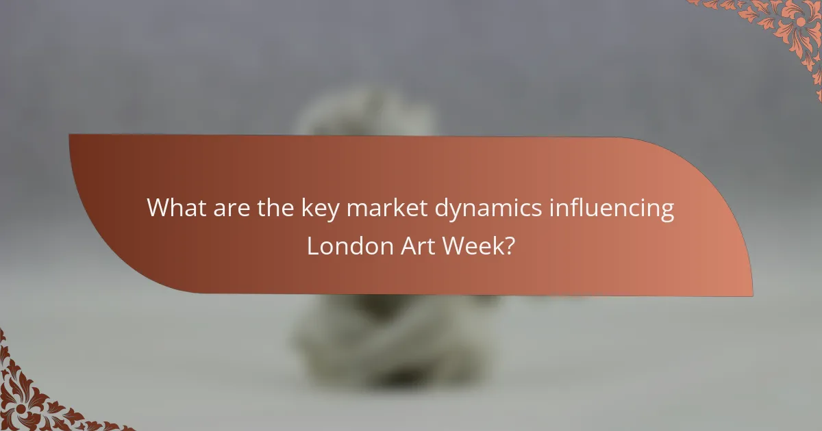 What are the key market dynamics influencing London Art Week?